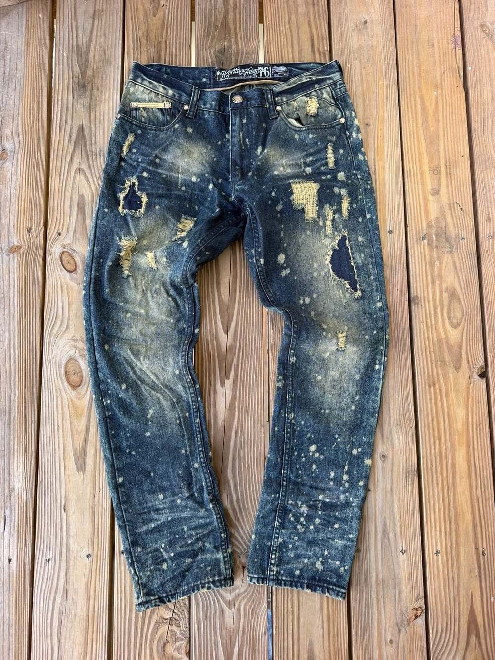 The Heritage By America 1776 Denim Distillery Distressed  Jeans